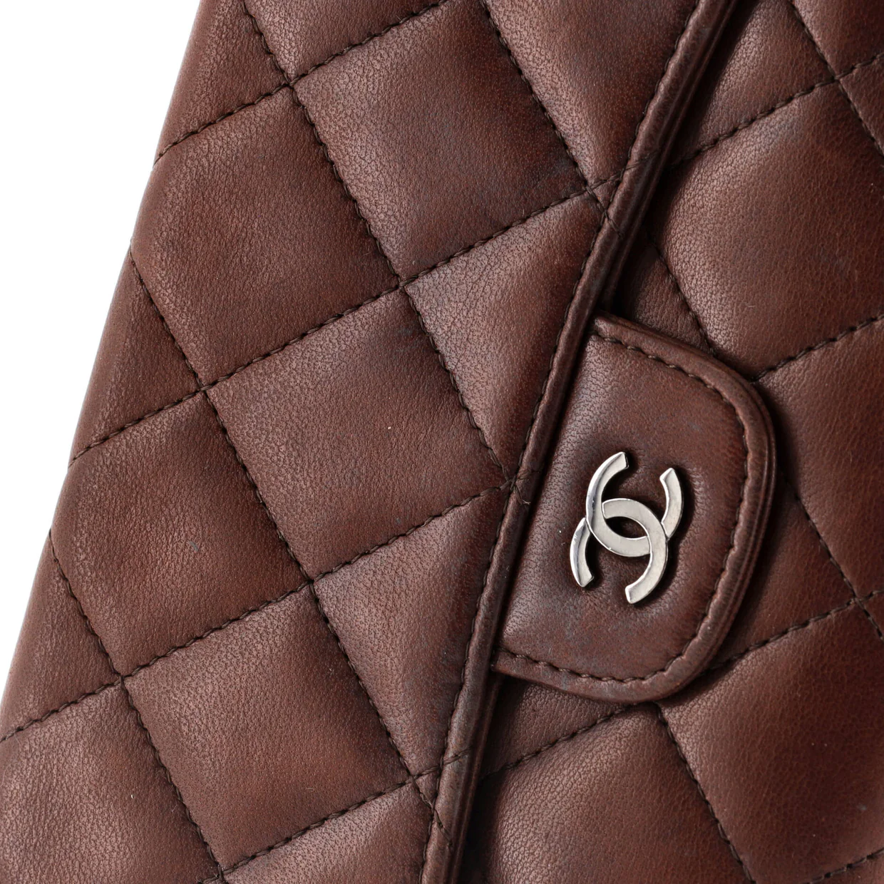 Trifold Classic Flap Wallet Quilted Lambskin - Deep Luxury