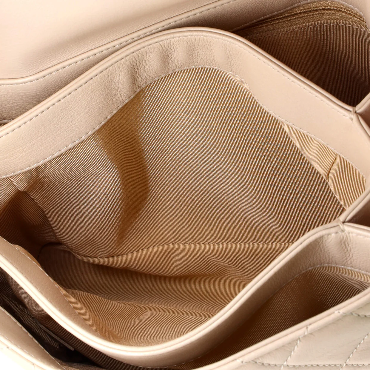 Gold Top Handle Bag Quilted Lambskin Medium - Deep Luxury