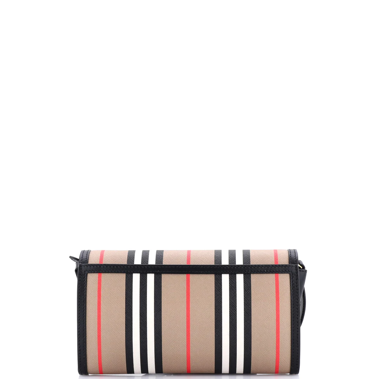 Hannah Wallet on Strap Icon Stripe E-Canvas - Deep Luxury