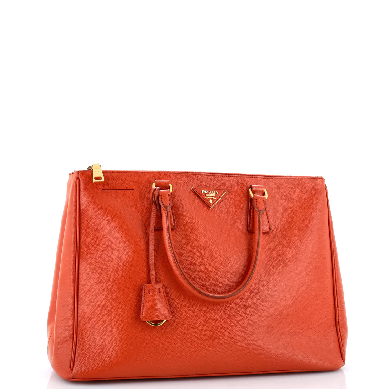 Double Zip Lux Tote Saffiano Leather Large - Deep Luxury