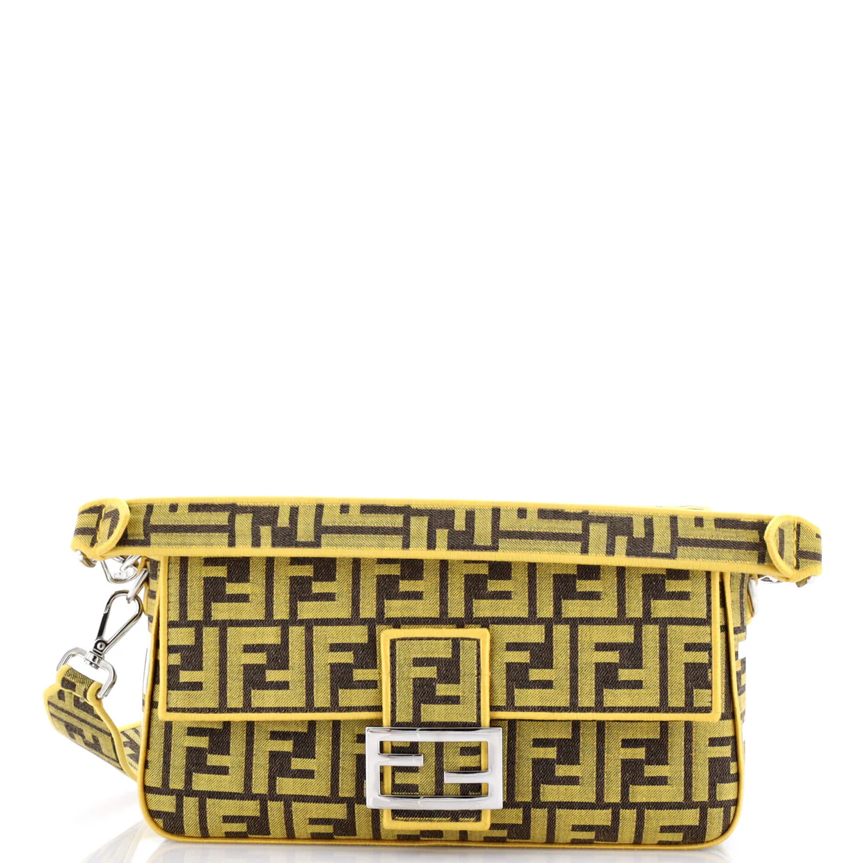 x Fendi Fragment Baguette NM Bag Zucca Canvas Medium - Deep Luxury