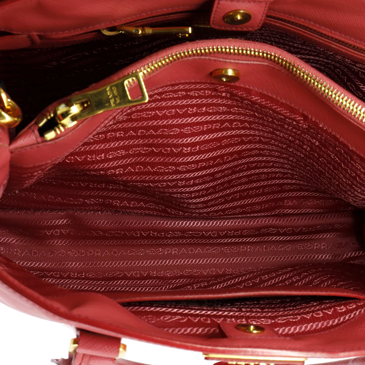 Galleria Double Zip Tote Saffiano Leather Medium - Deep Luxury