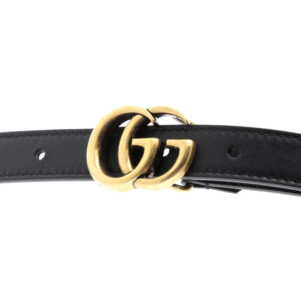 GG Marmont Belt Leather Thin - Deep Luxury