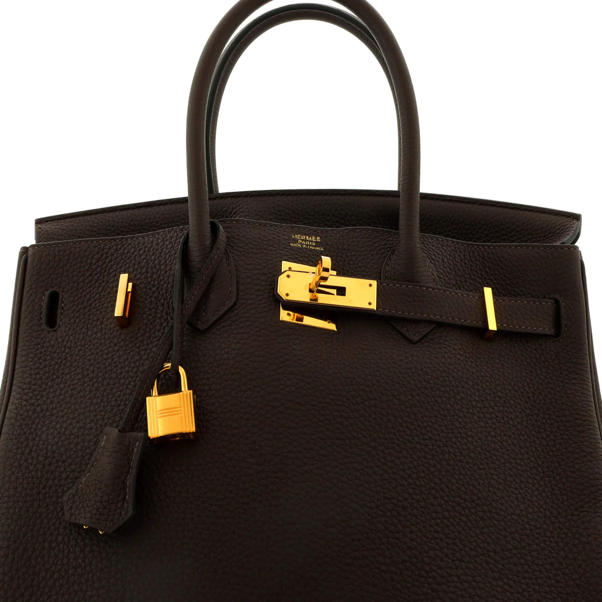 Birkin Handbag Havane Togo with Gold Hardware 30 - Deep Luxury