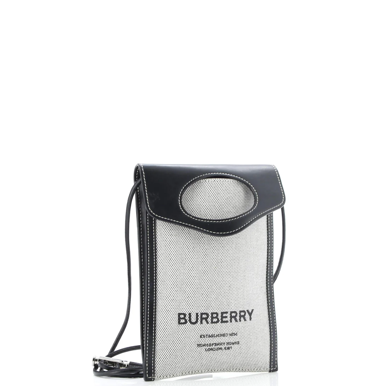 Phone Case Crossbody Canvas with Leather - Deep Luxury