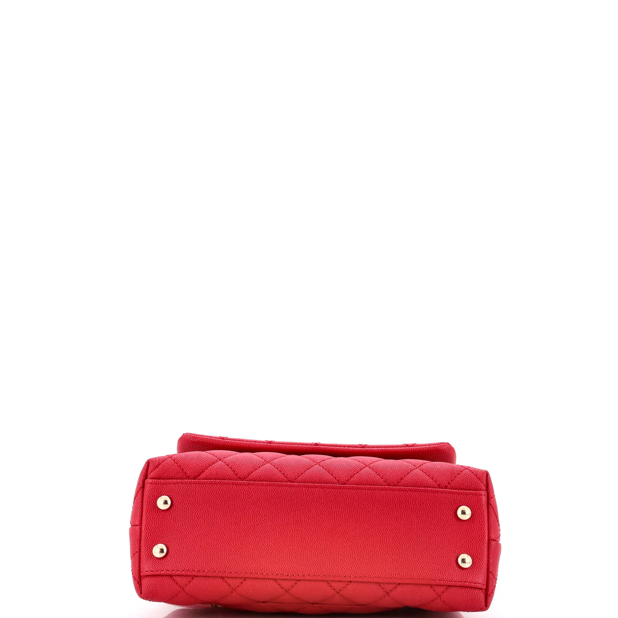 Coco Top Handle Bag Quilted Caviar Mini - Deep Luxury