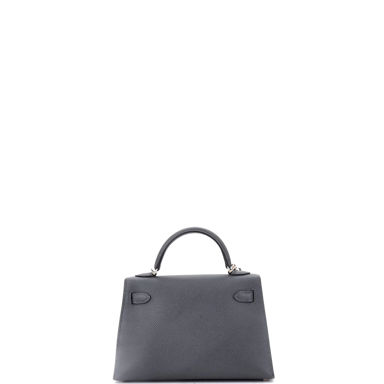 Kelly Mini II Bag Grey Epsom with Permabrass Hardware 20 - Deep Luxury