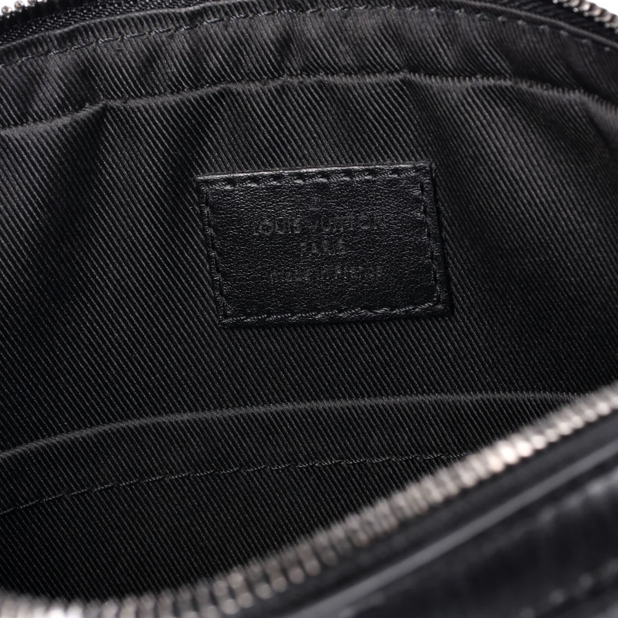 Duo Messenger Bag Monogram Shadow Leather - Deep Luxury