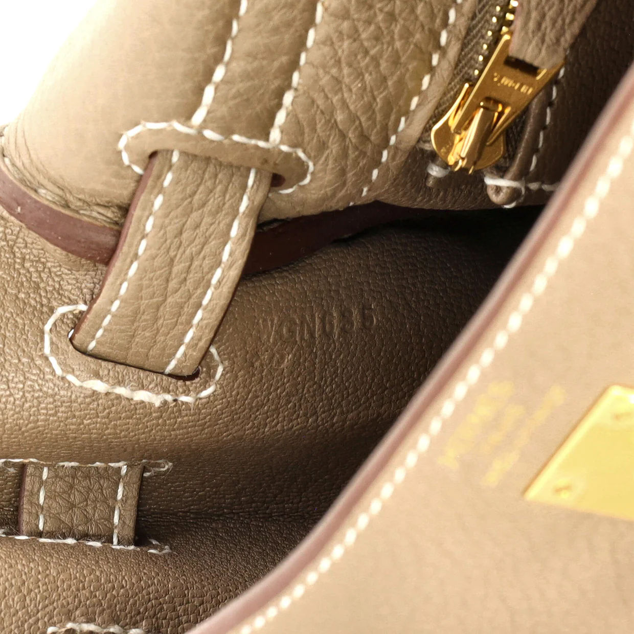 Kelly Handbag Grey Togo with Gold Hardware 25 - Deep Luxury