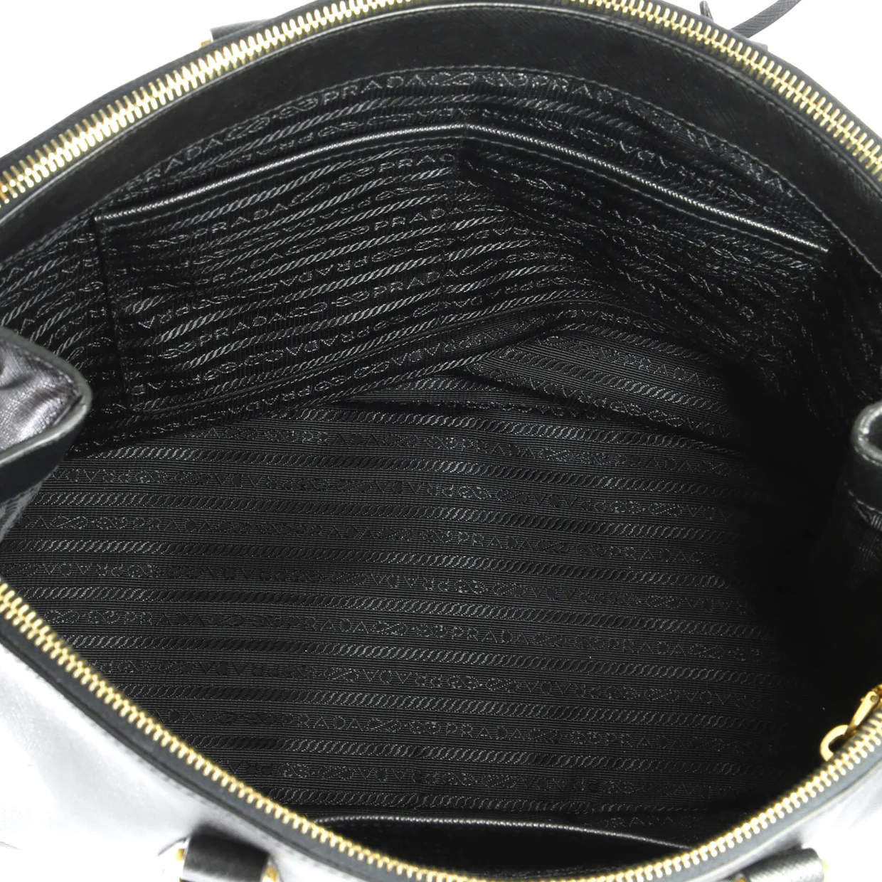 Double Zip Lux Tote Saffiano Leather Medium - Deep Luxury