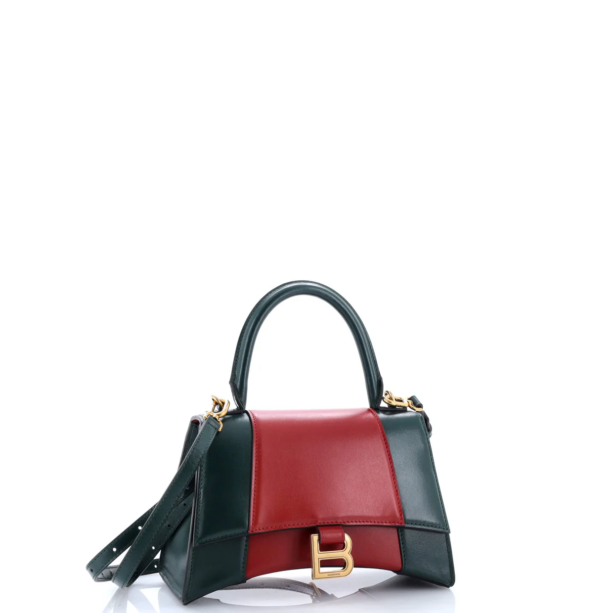 x Balenciaga The Hacker Project Hourglass Top Handle Bag Leather Small - Deep Luxury