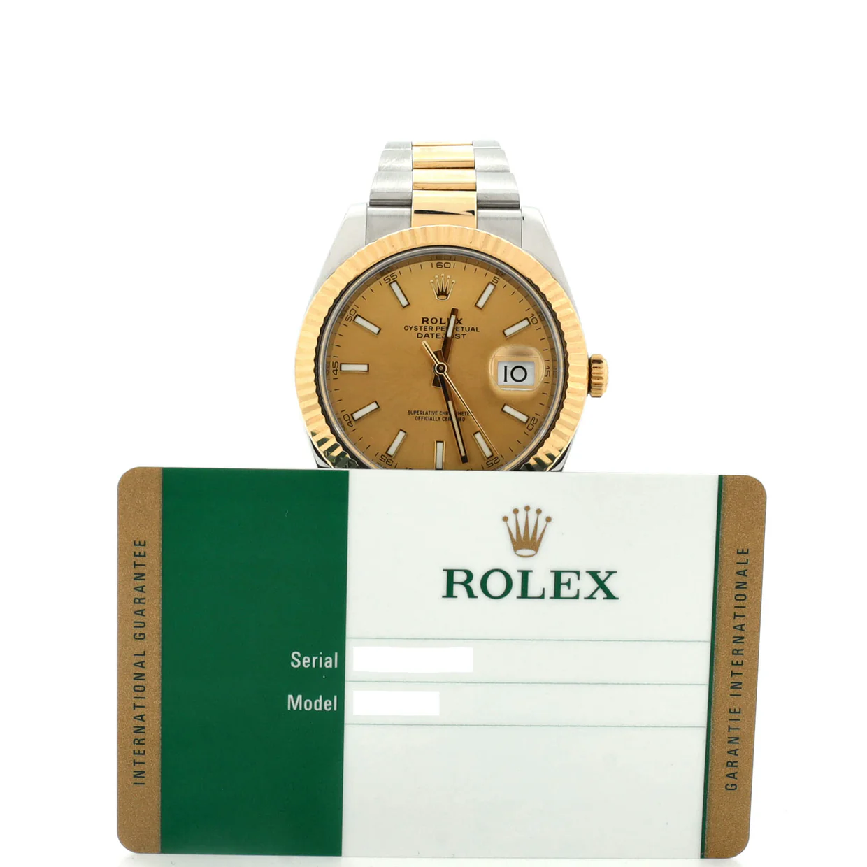 Oyster Perpetual Datejust Automatic Watch Stainless Steel and Yellow Gold 41 - Deep Luxury