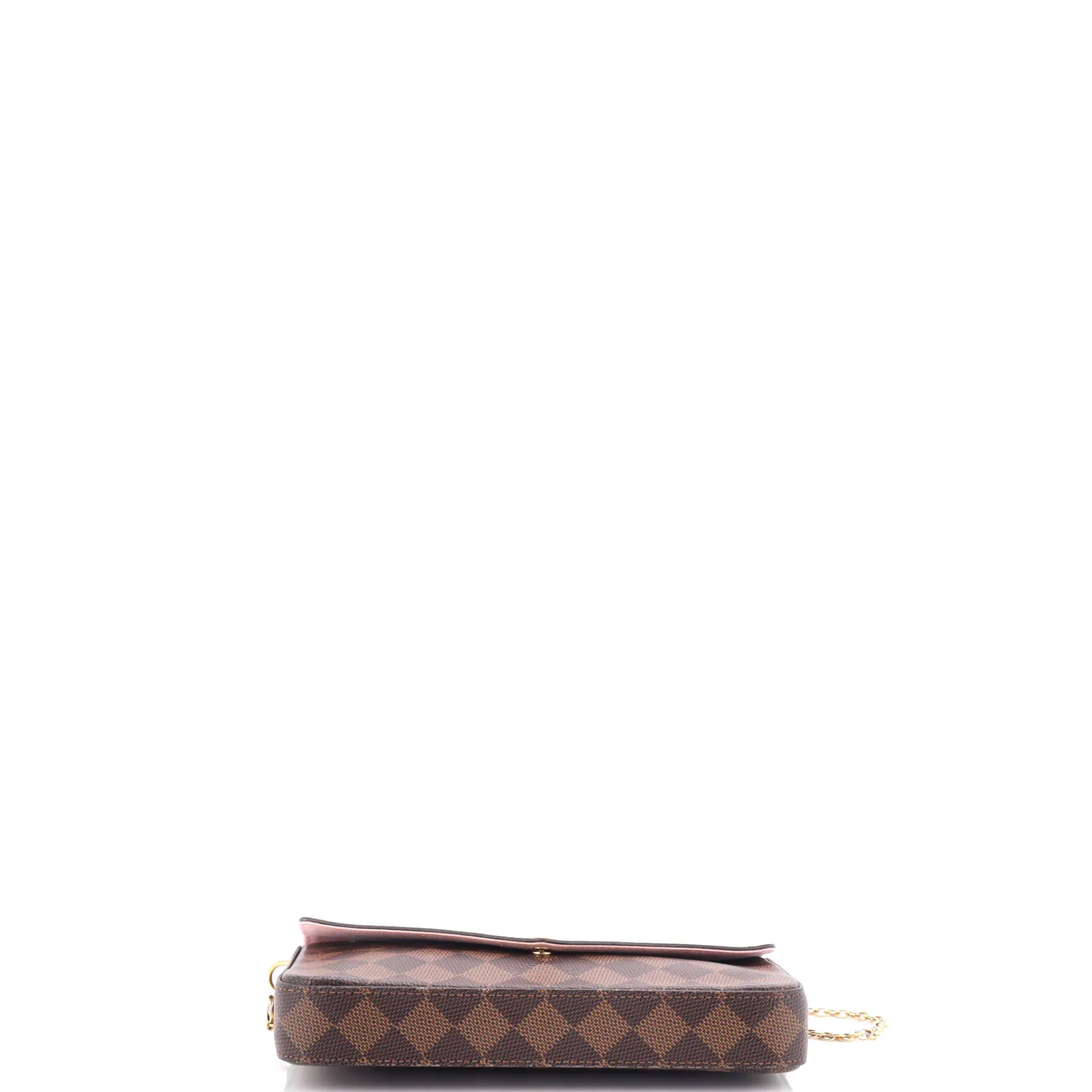 Felicie Pochette Flower Printed Studded Damier - Deep Luxury