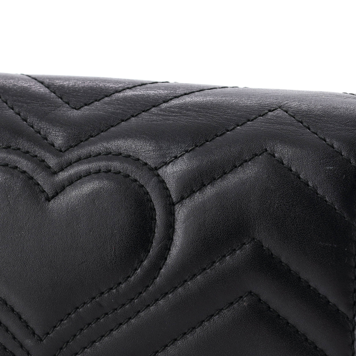 GG Marmont Chain Flap Bag Embellished Matelasse Leather Mini - Deep Luxury