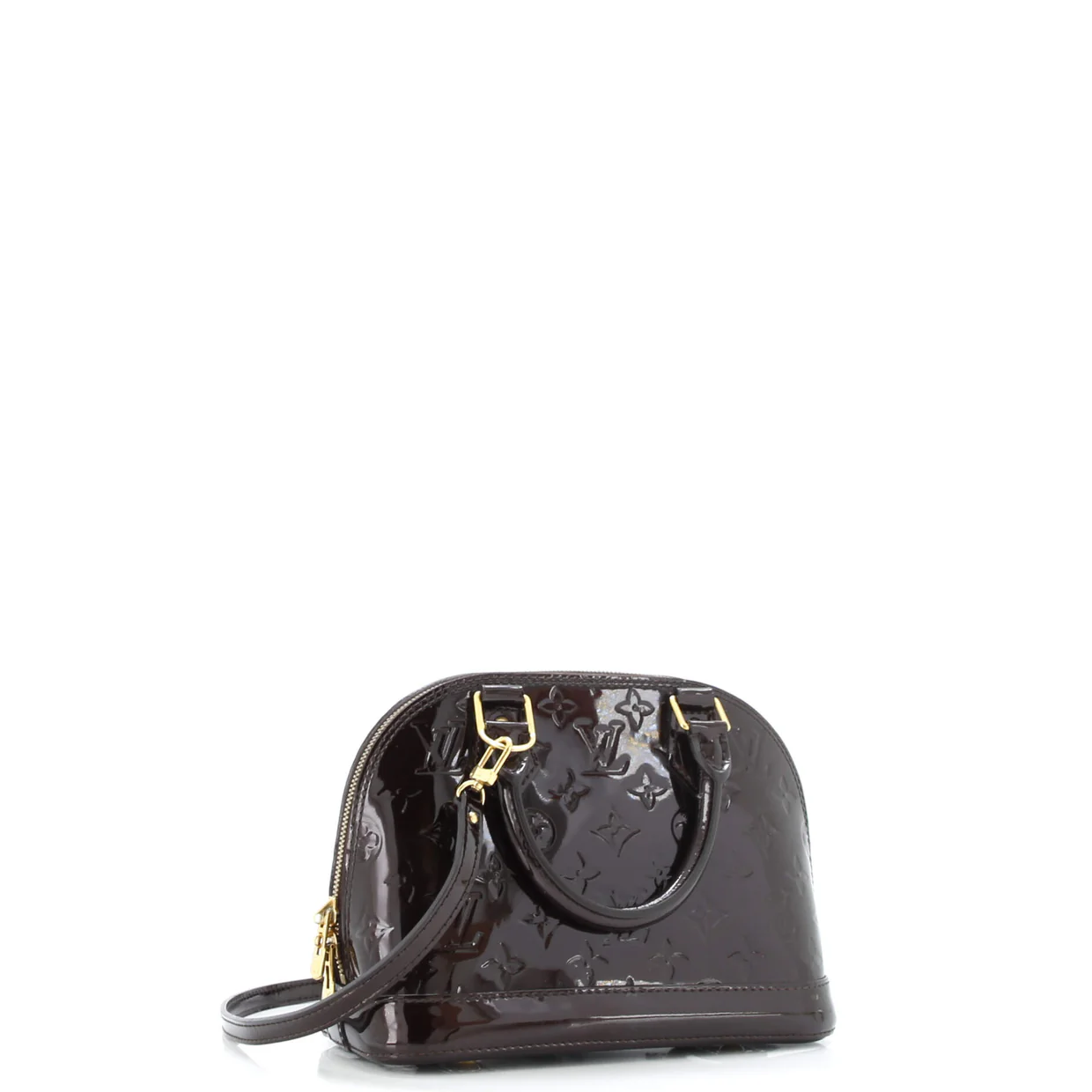 Alma Handbag Monogram Vernis BB - Deep Luxury
