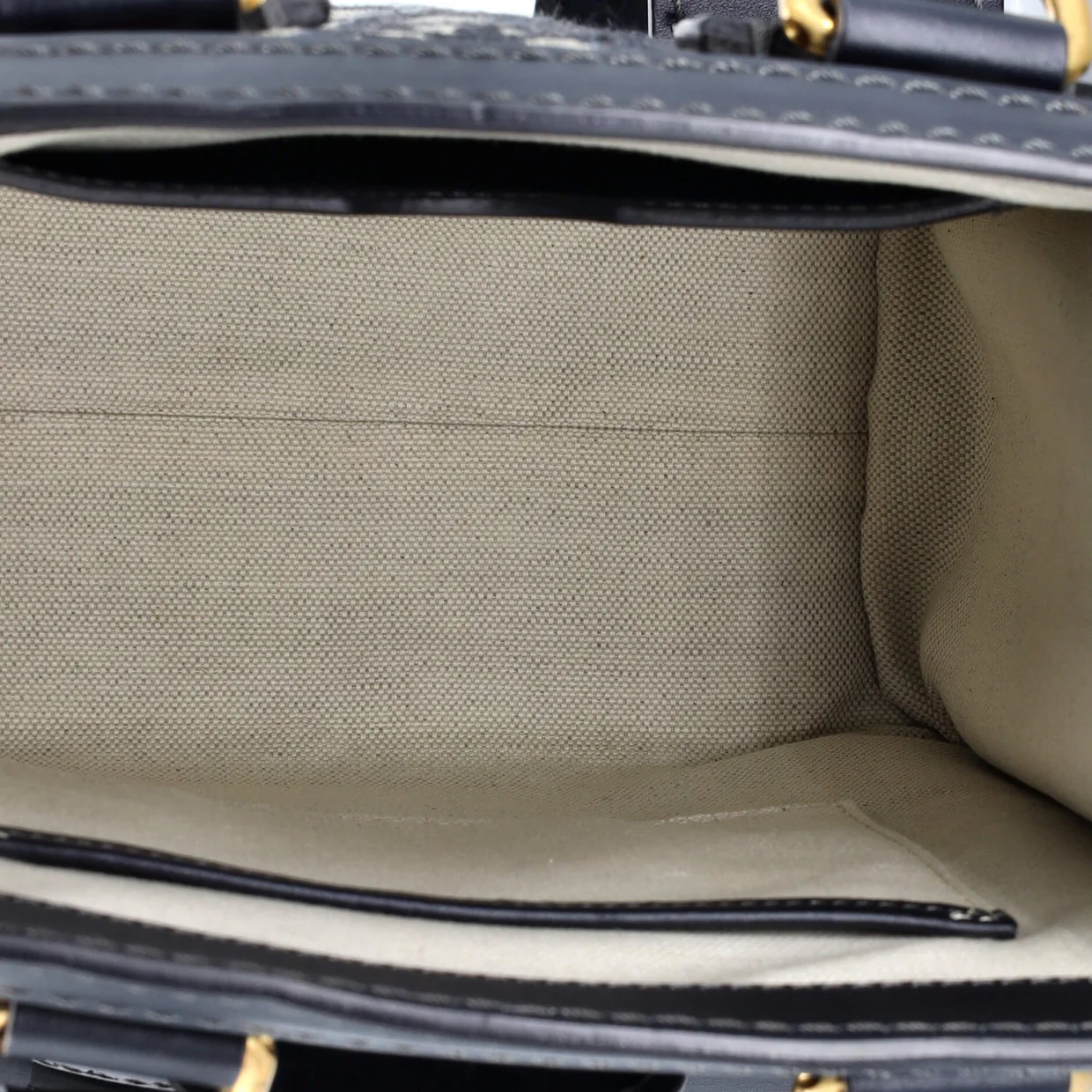 Pocket Tote Bag Oblique Canvas Mini - Deep Luxury