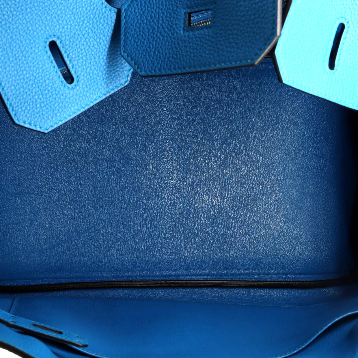 Birkin Handbag Bleu Zanzibar Togo with Palladium Hardware 35 - Deep Luxury