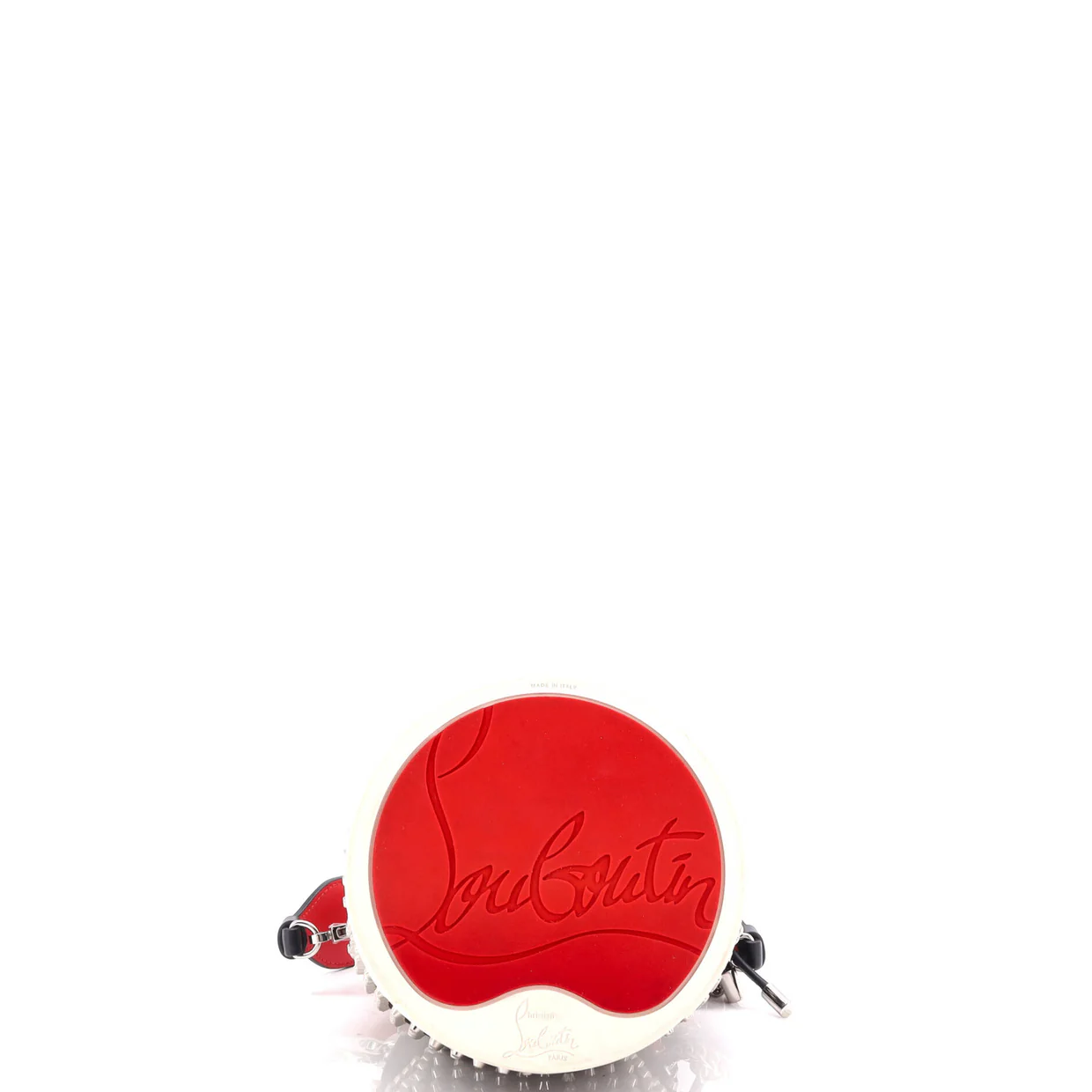 Marie Jane Bucket Bag Studded Satin and Leather - Deep Luxury