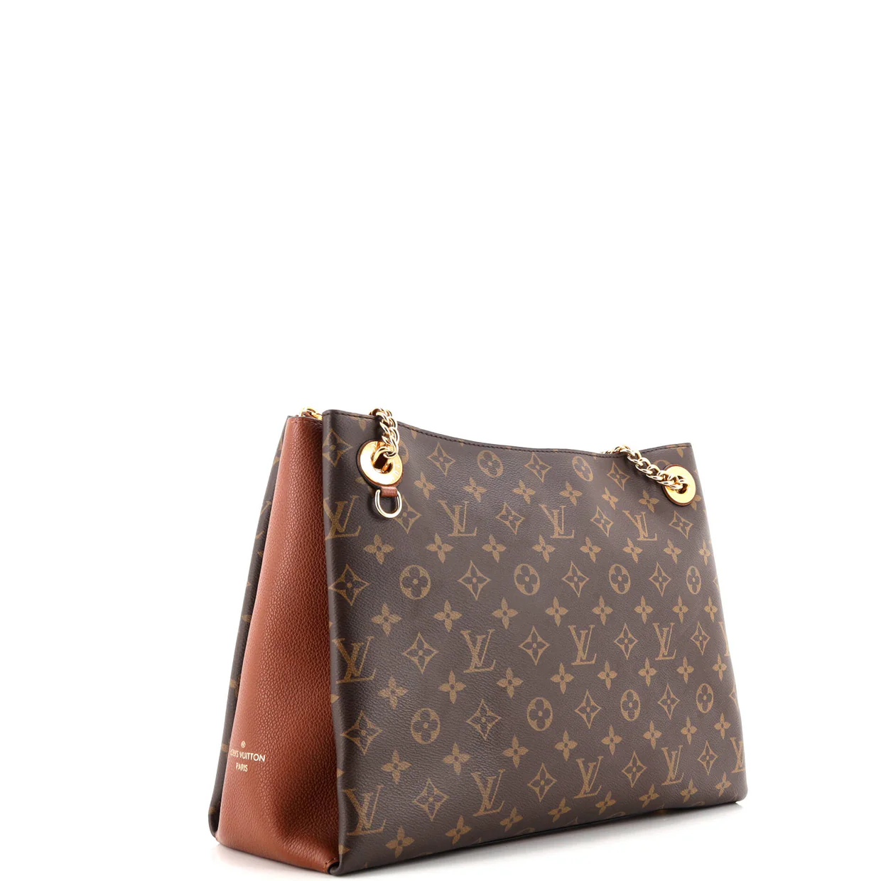 Surene Handbag Monogram Canvas with Leather MM - Deep Luxury