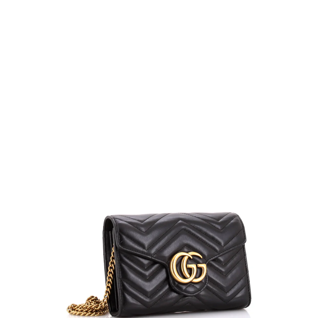 GG Marmont Chain Wallet Matelasse Leather Mini - Deep Luxury