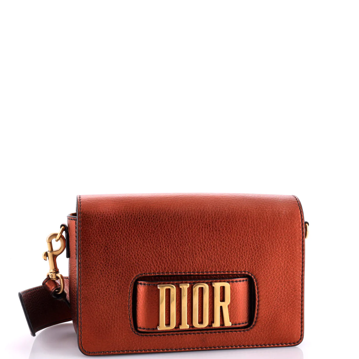 Dio(r)evolution Flap Bag Leather Medium - Deep Luxury
