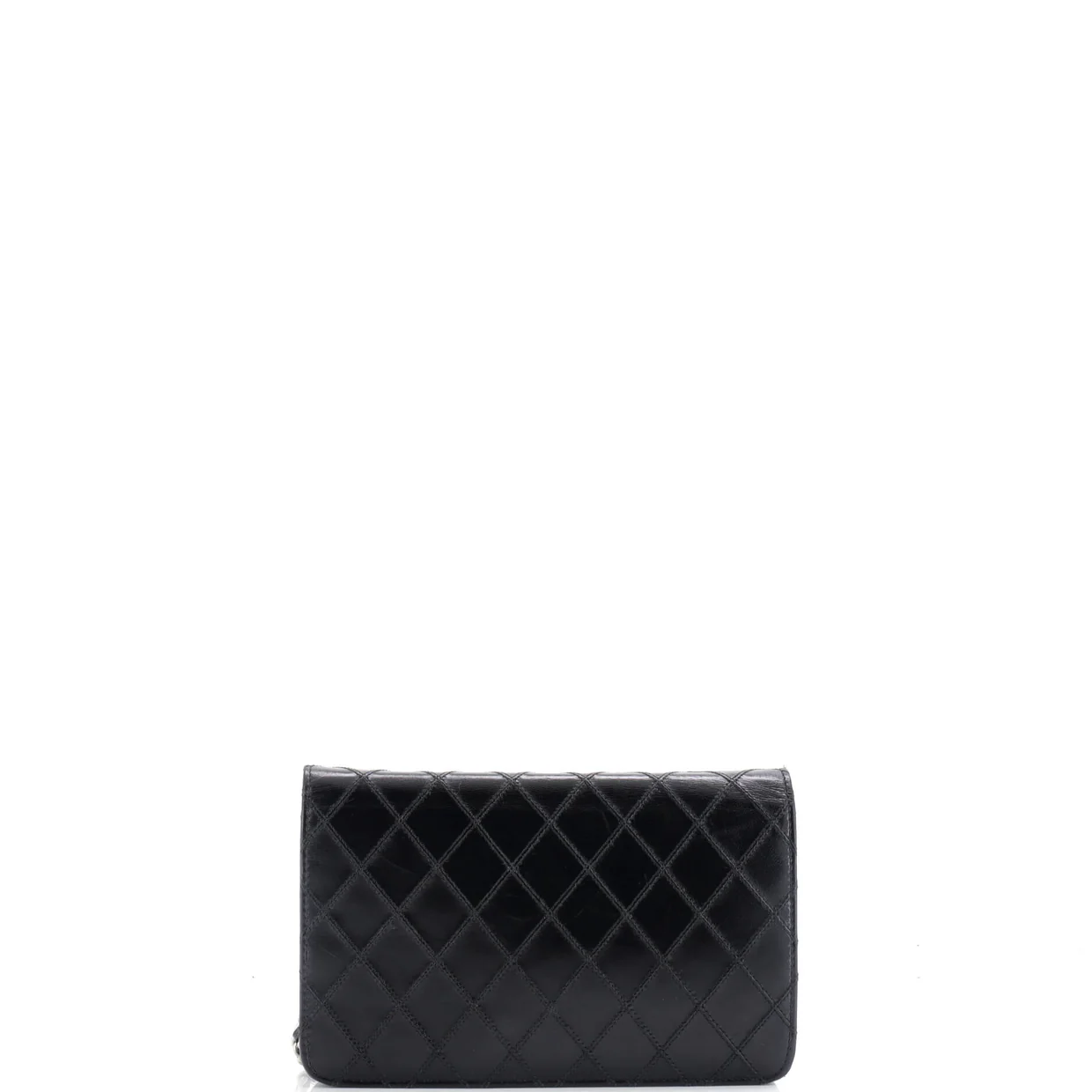 Diamond Stitch Wallet on Chain Quilted Lambskin - Deep Luxury