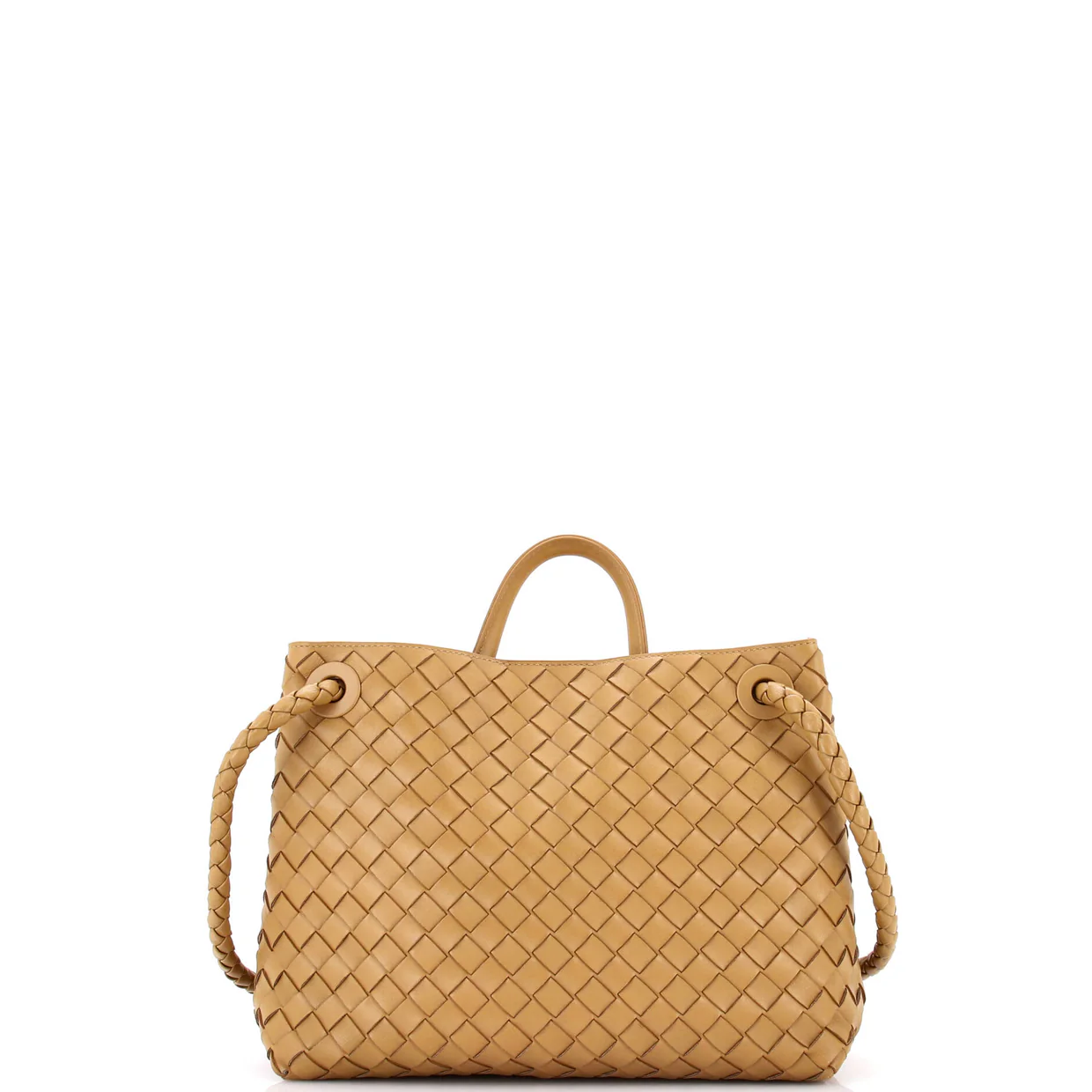 Andiamo Top Handle Bag Intrecciato Nappa Medium - Deep Luxury