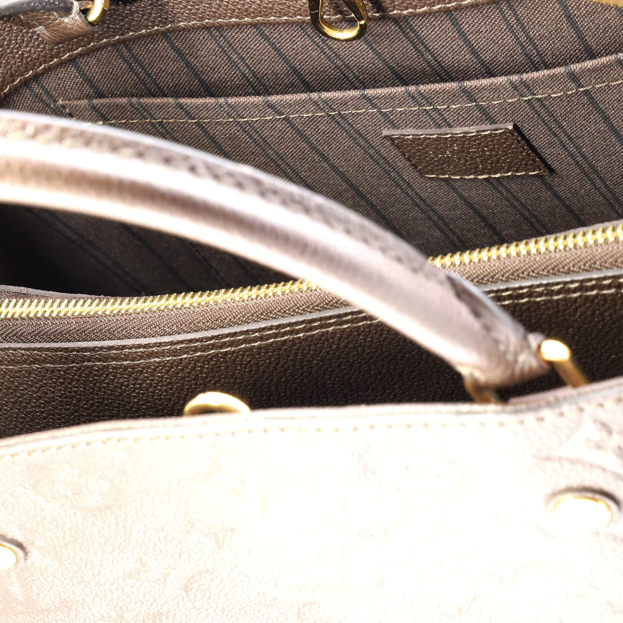 Montaigne Handbag Monogram Empreinte Leather MM - Deep Luxury