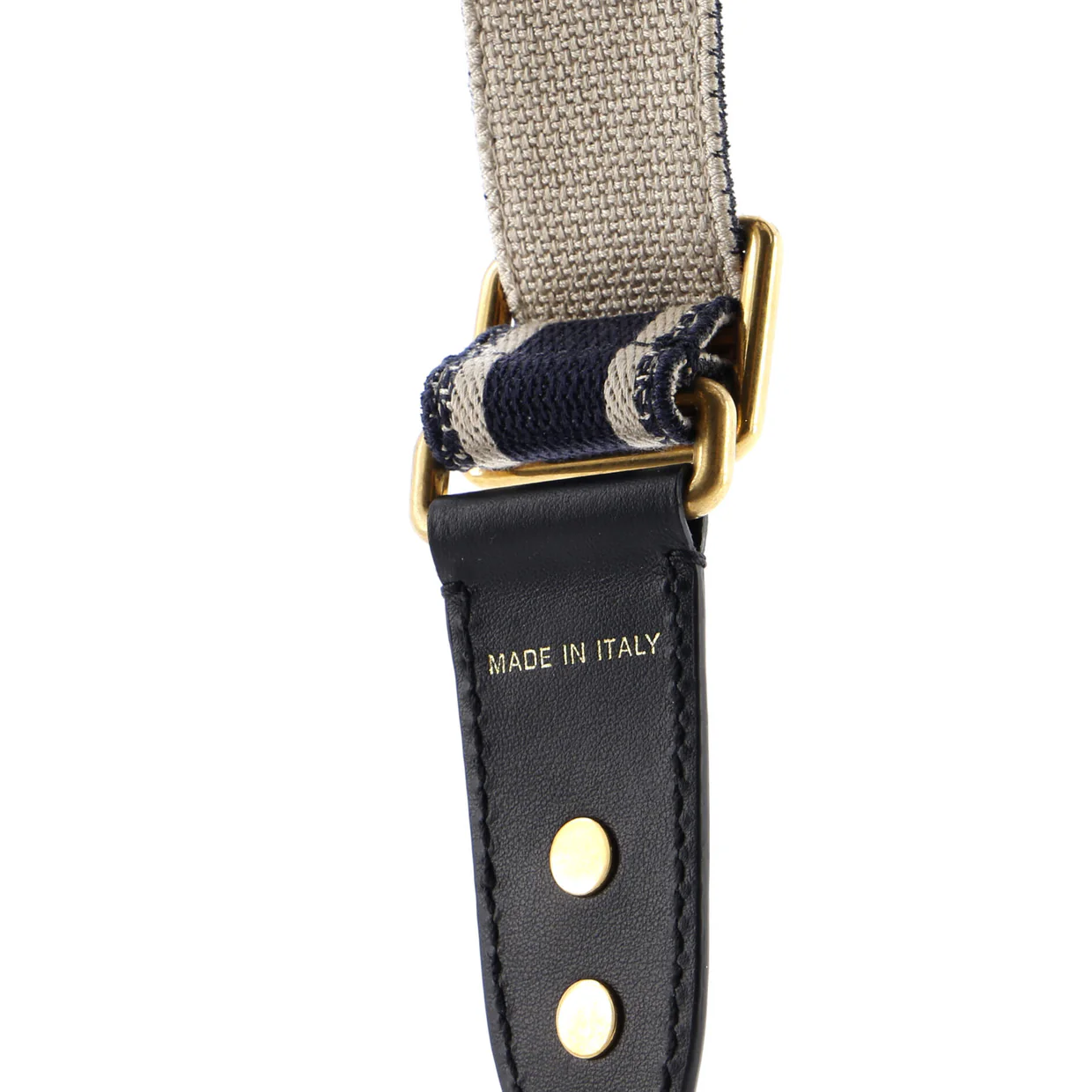 Logo Shoulder Strap Embroidered Canvas - Deep Luxury