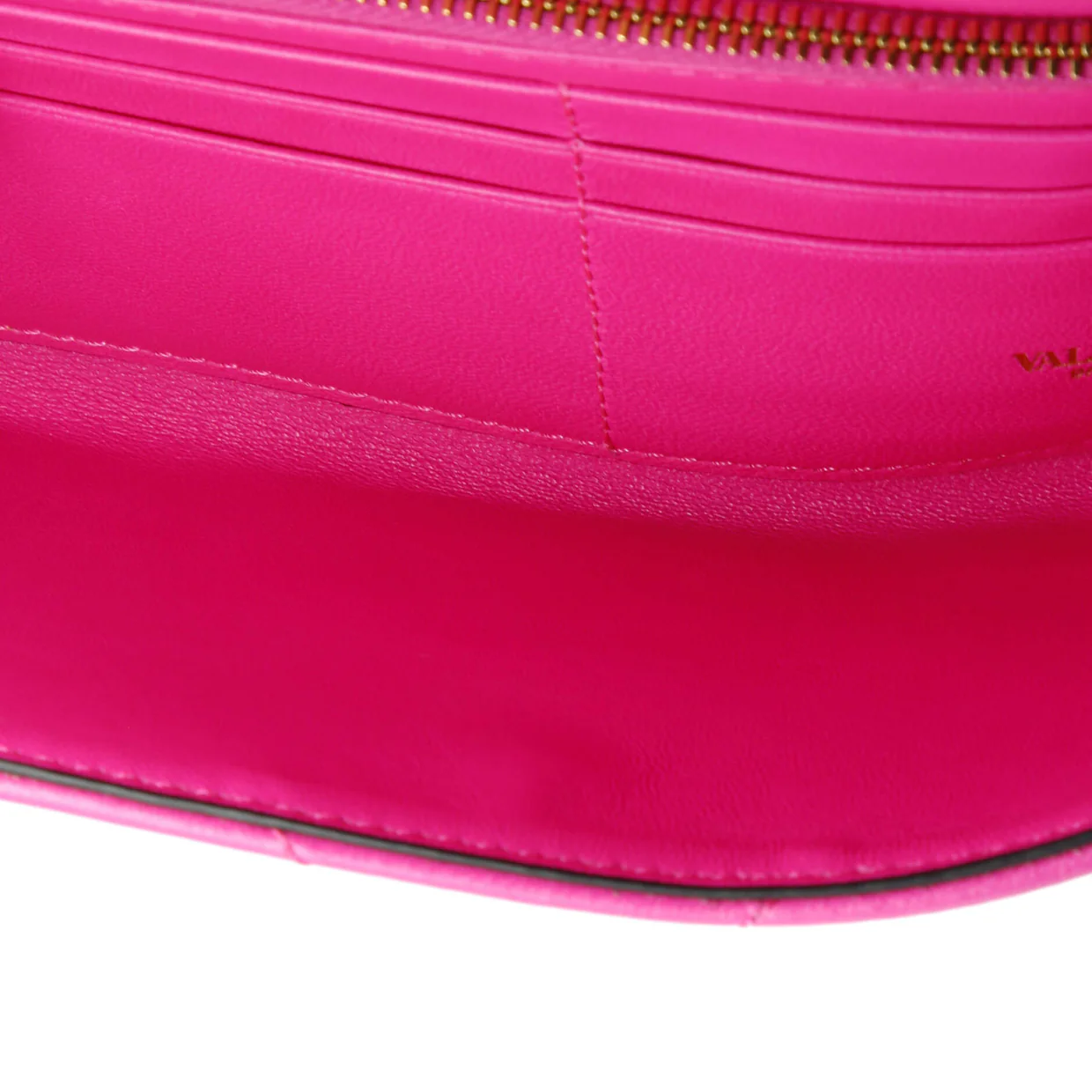 Roman Stud Wallet on Chain Quilted Leather - Deep Luxury