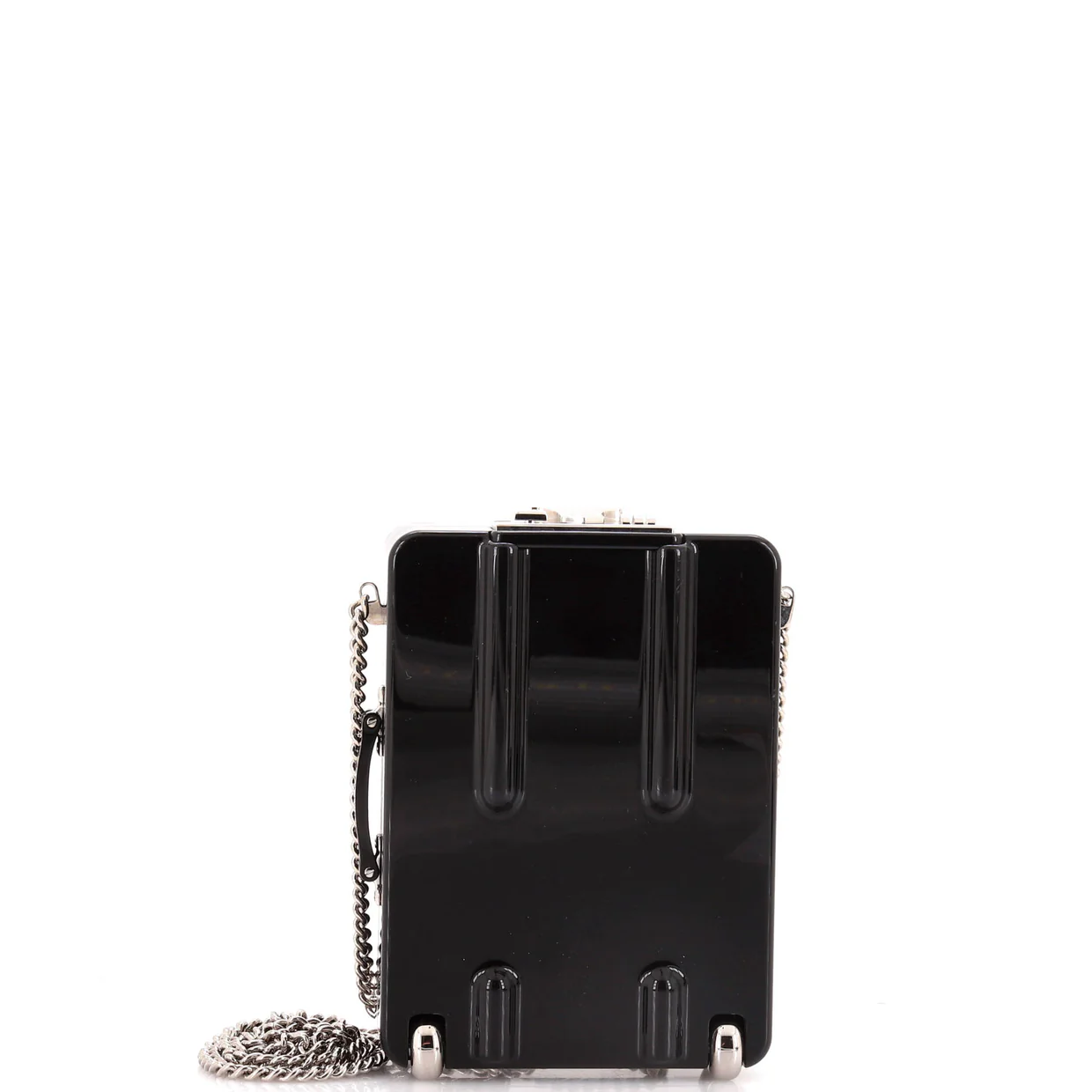 Trolley Minaudiere Plexiglass and Quilted Lambskin - Deep Luxury
