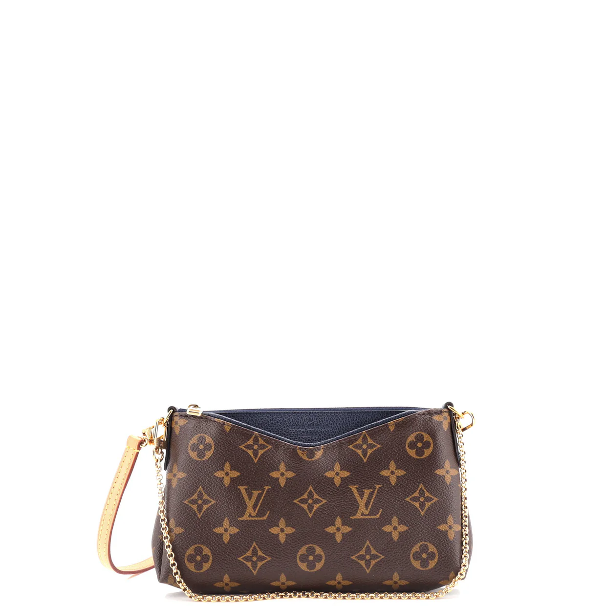 Pallas Clutch Monogram Canvas with Leather - Deep Luxury