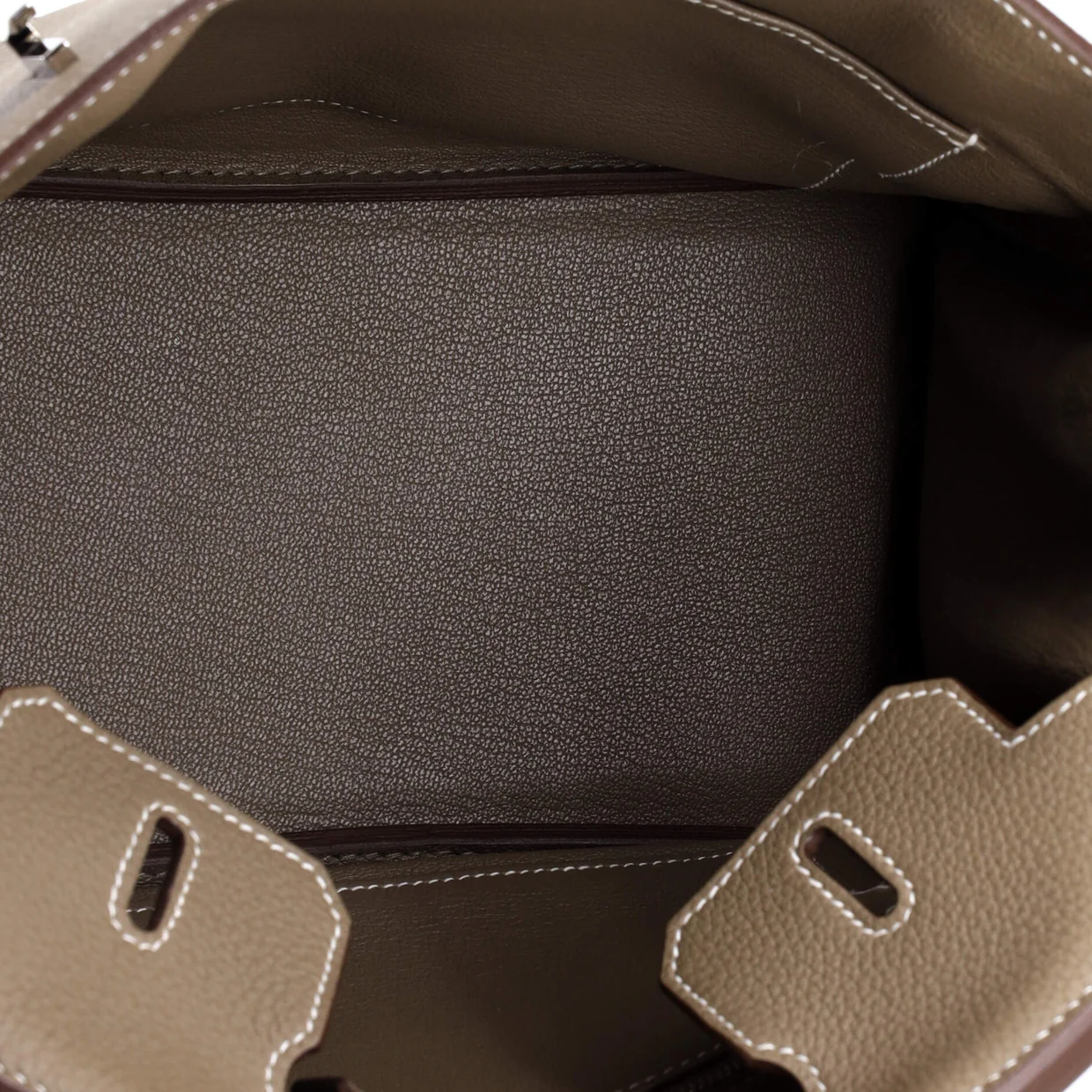 Birkin Handbag Grey Togo with Palladium Hardware 25 - Deep Luxury