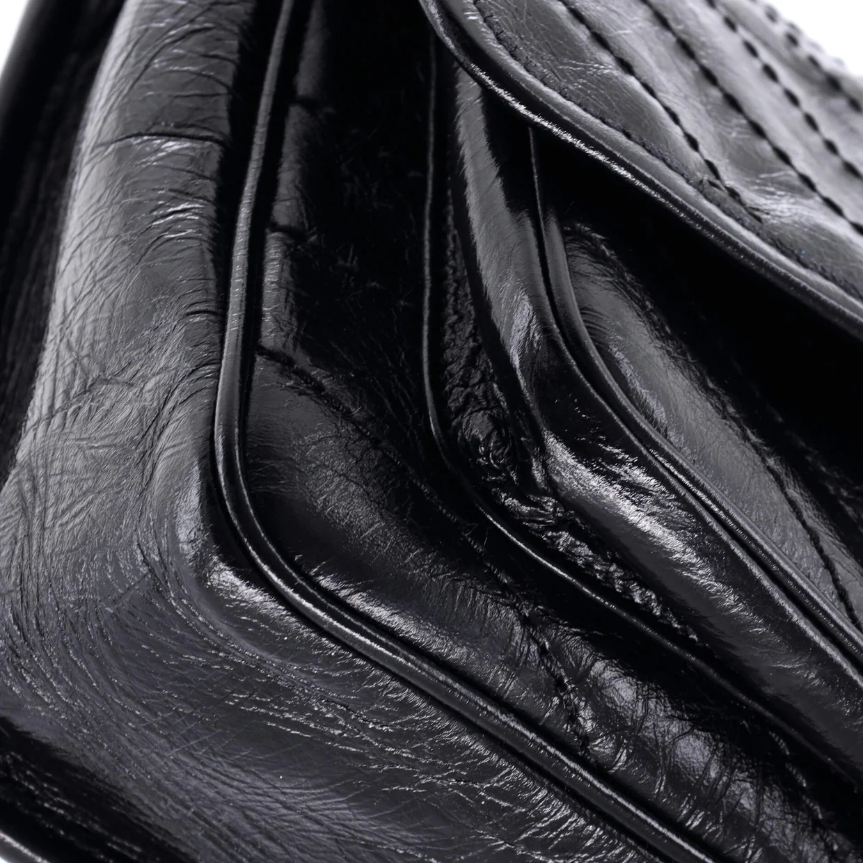 Niki Chain Flap Bag Matelasse Chevron Leather Baby - Deep Luxury