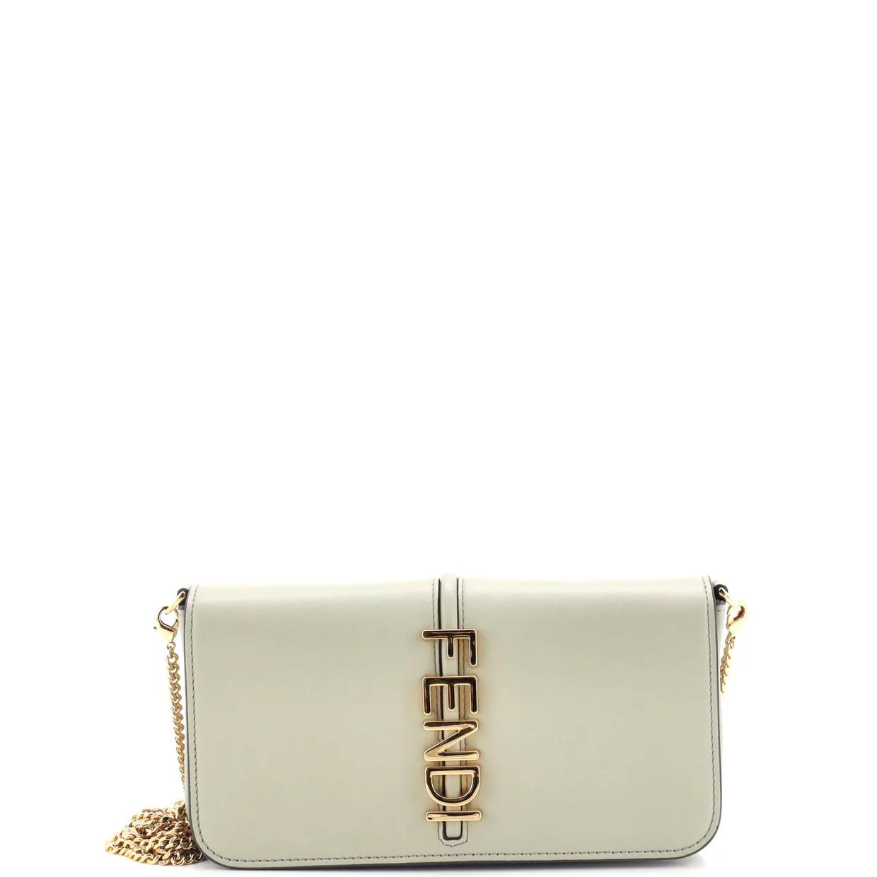 Fendigraphy Wallet On Chain Leather - Deep Luxury