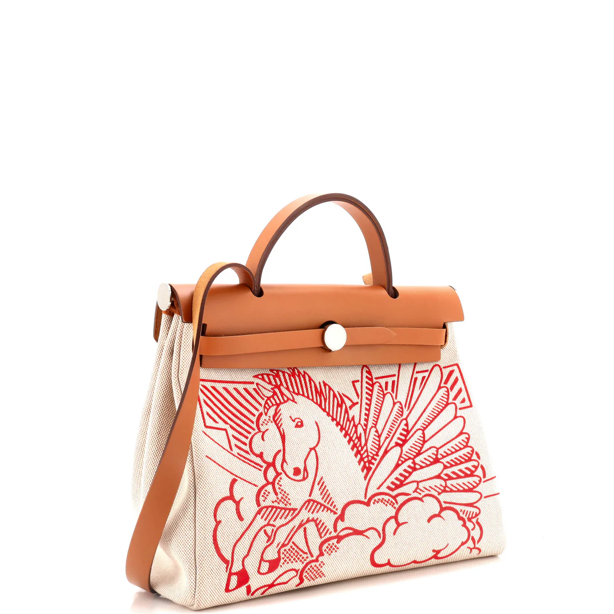 Herbag Zip Pegase Pop Toile and Leather 31 - Deep Luxury