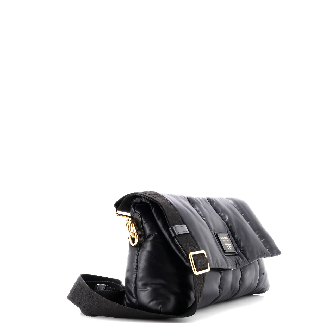 Puffy Crossbody Bag Quilted Nylon Medium - Deep Luxury