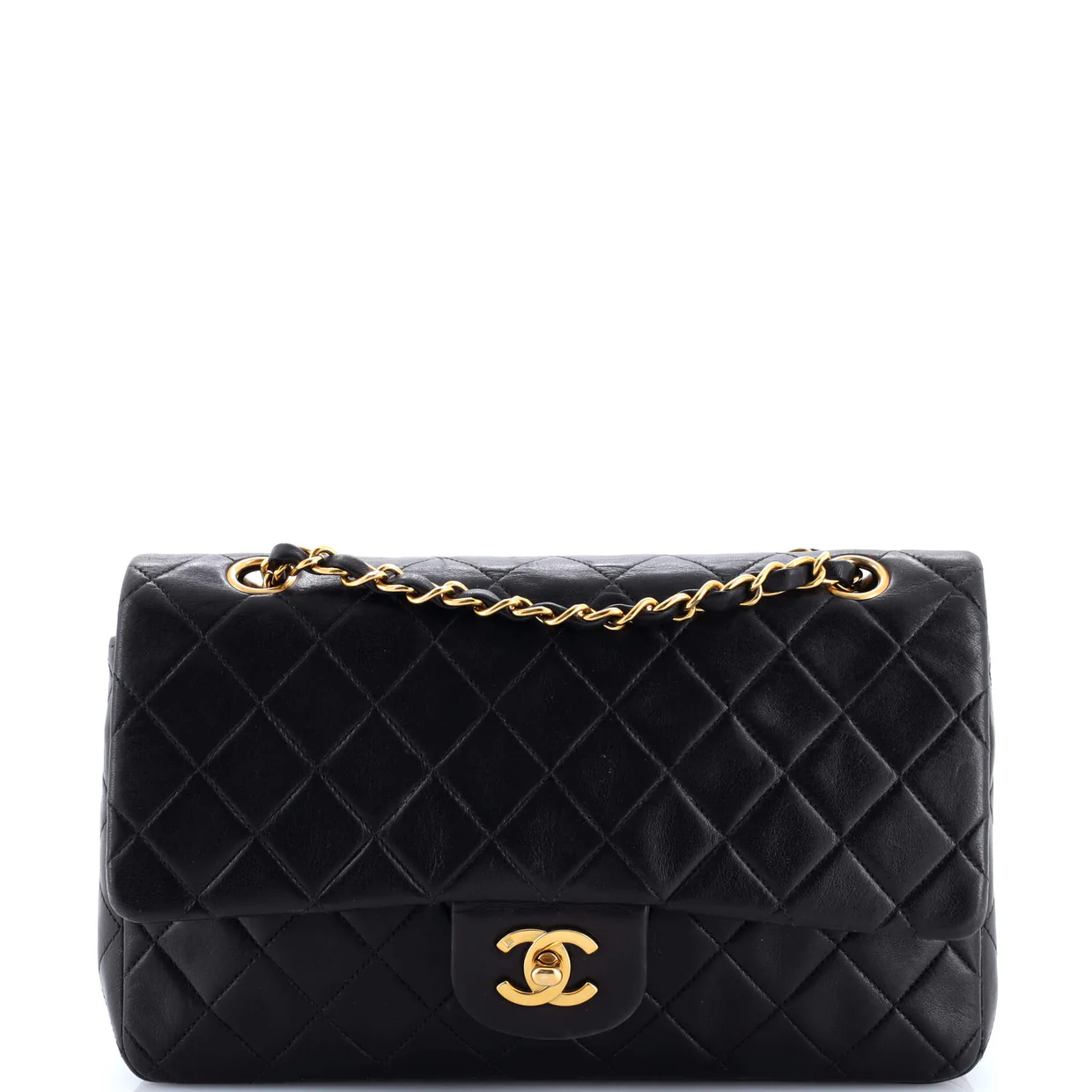 Vintage Classic Double Flap Bag Quilted Lambskin Medium - Deep Luxury