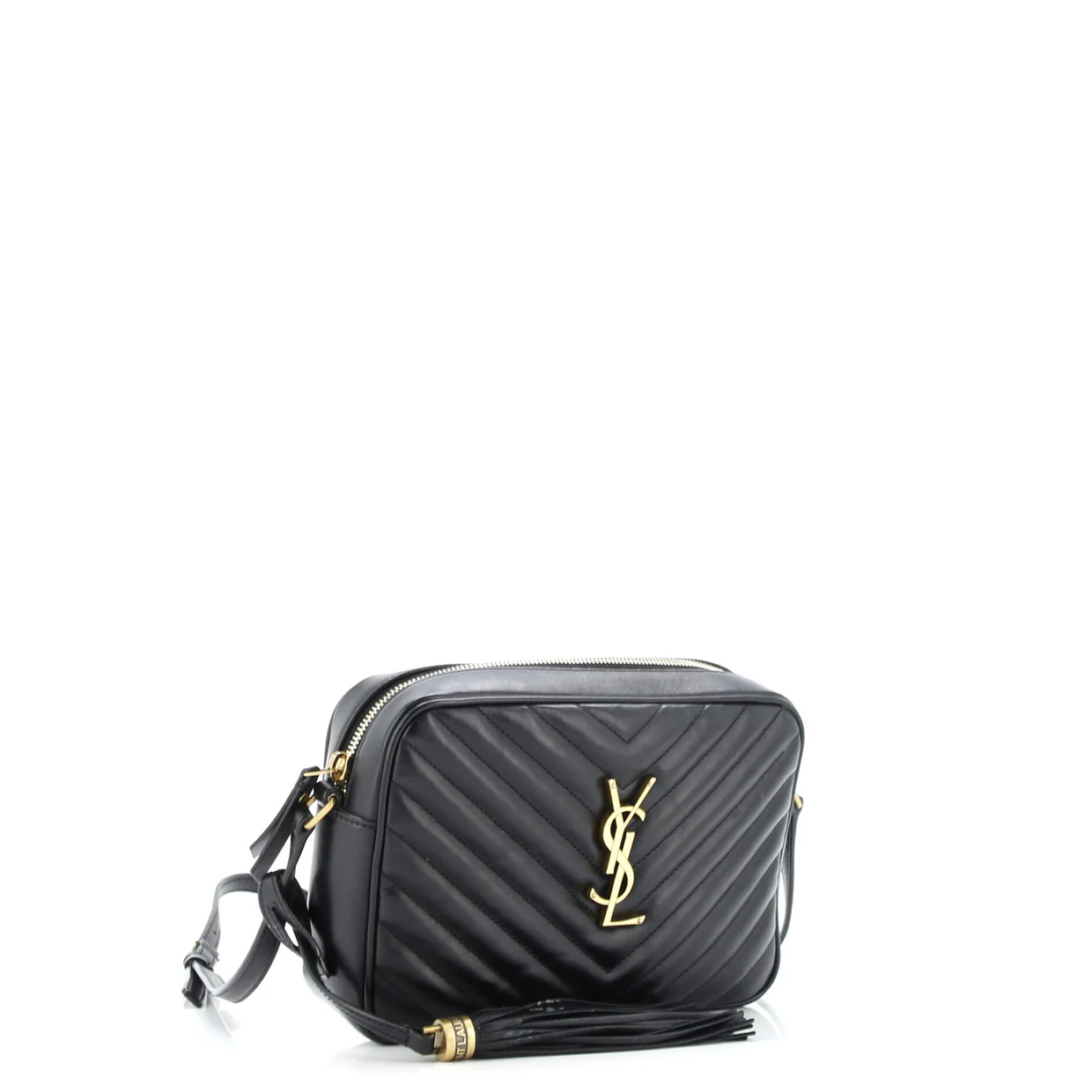 Lou Camera Bag Matelasse Chevron Leather Small - Deep Luxury