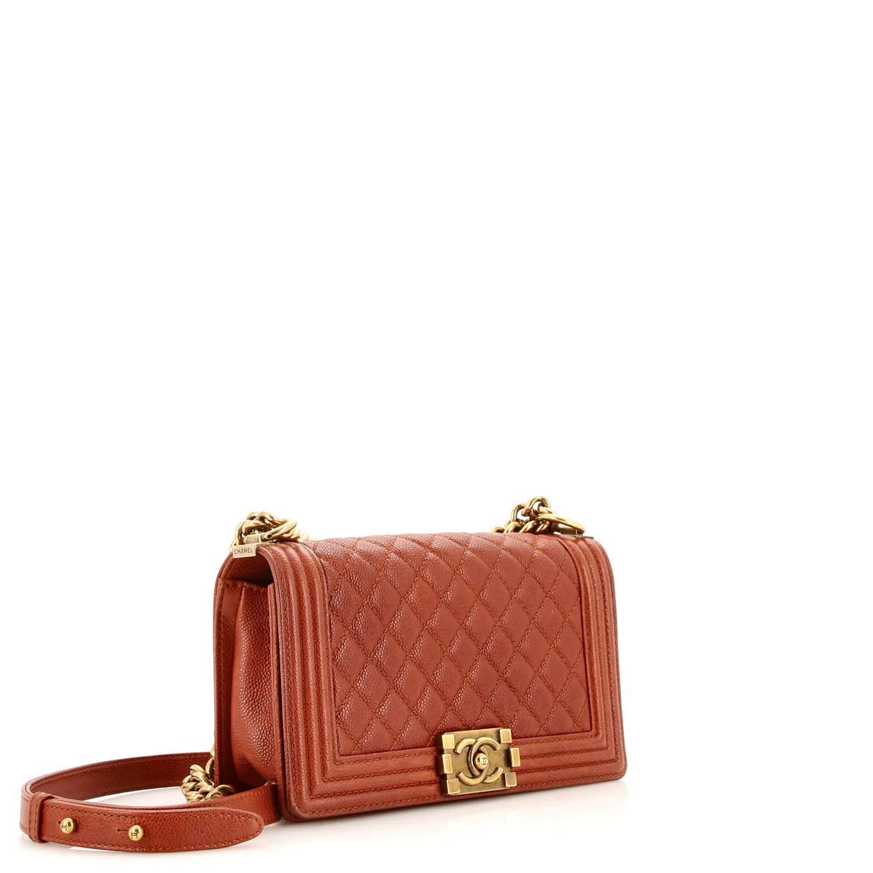 Boy Flap Bag Quilted Caviar Old Medium - Deep Luxury