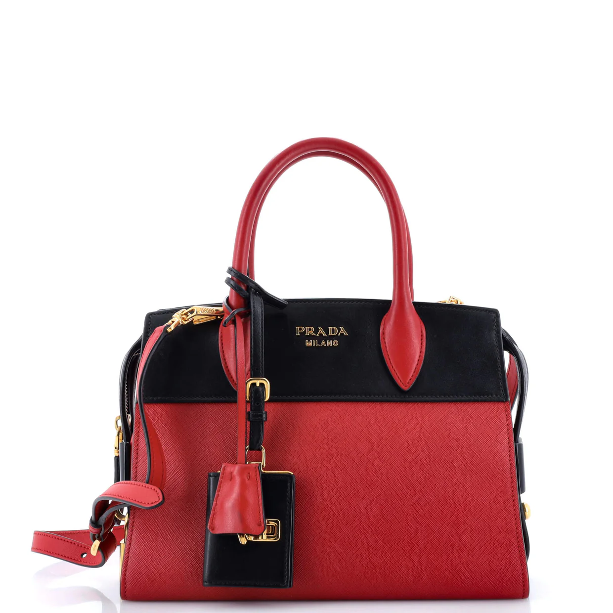 Esplanade Tote Saffiano with City Calf Small - Deep Luxury