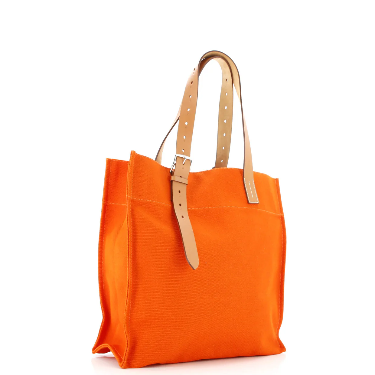 Etriviere Shopping Tote Toile and Leather - Deep Luxury