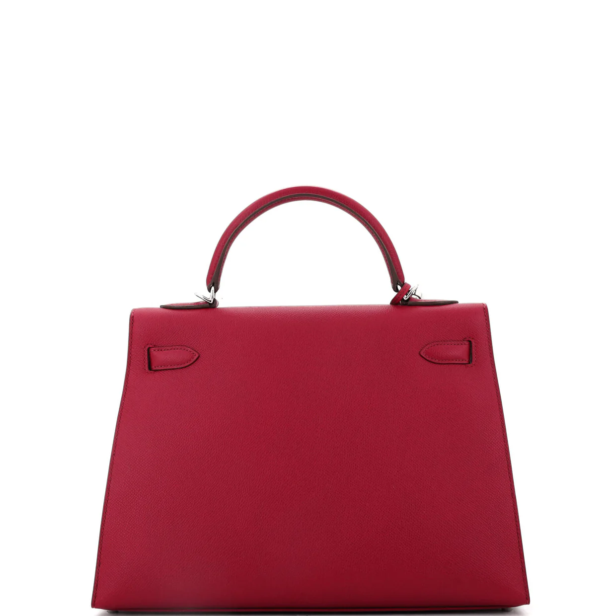 Kelly Handbag Rubis Epsom with Palladium Hardware 32 - Deep Luxury