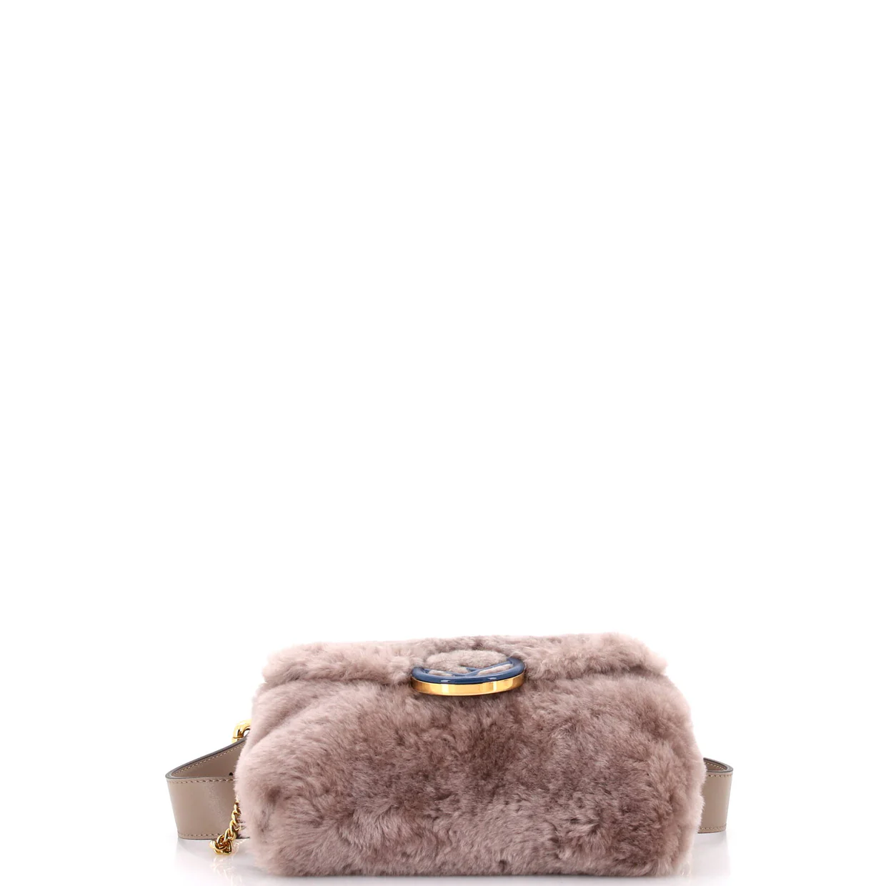 F is Fendi Convertible Belt Bag Shearling - Deep Luxury