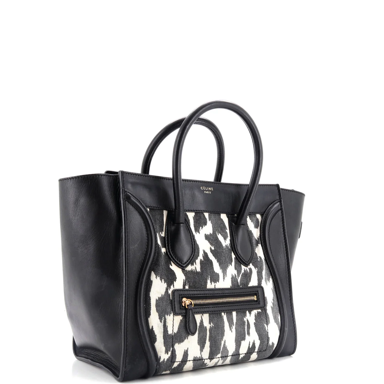 Luggage Bag Printed Canvas and Leather Mini - Deep Luxury