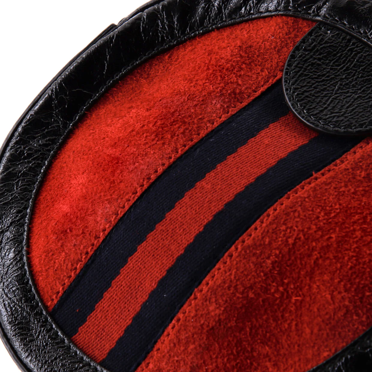 Ophidia Round Shoulder Bag Suede Mini - Deep Luxury