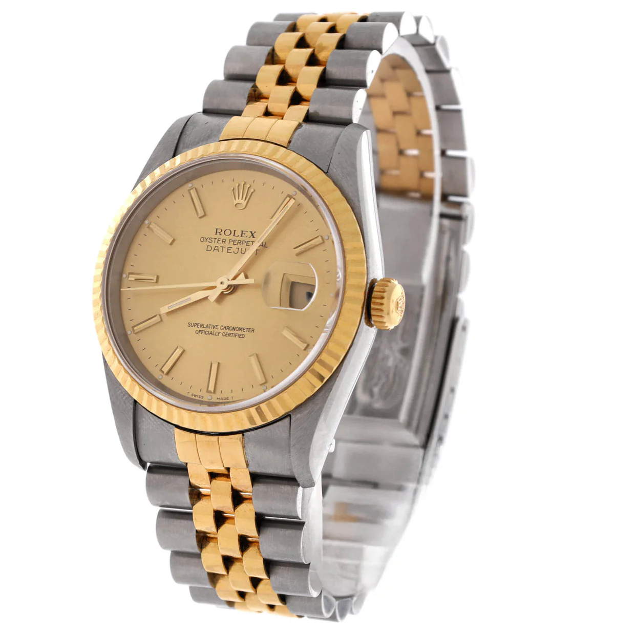 Oyster Perpetual Datejust Automatic Watch Stainless Steel and Yellow Gold 36 - Deep Luxury