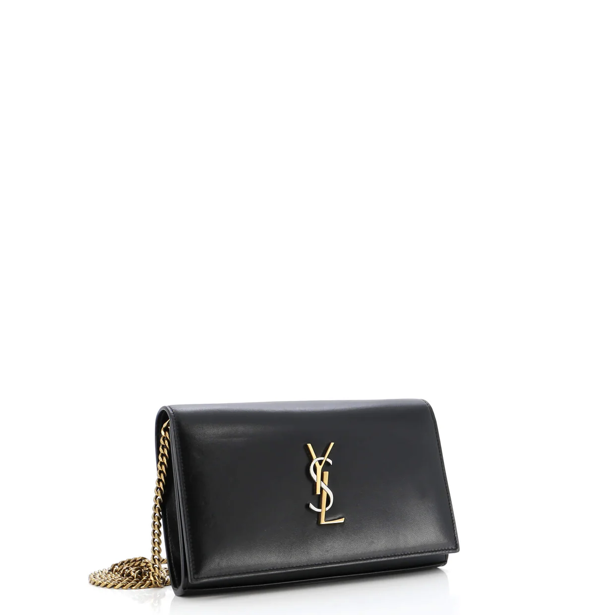 Classic Monogram Wallet on Chain Leather Small - Deep Luxury