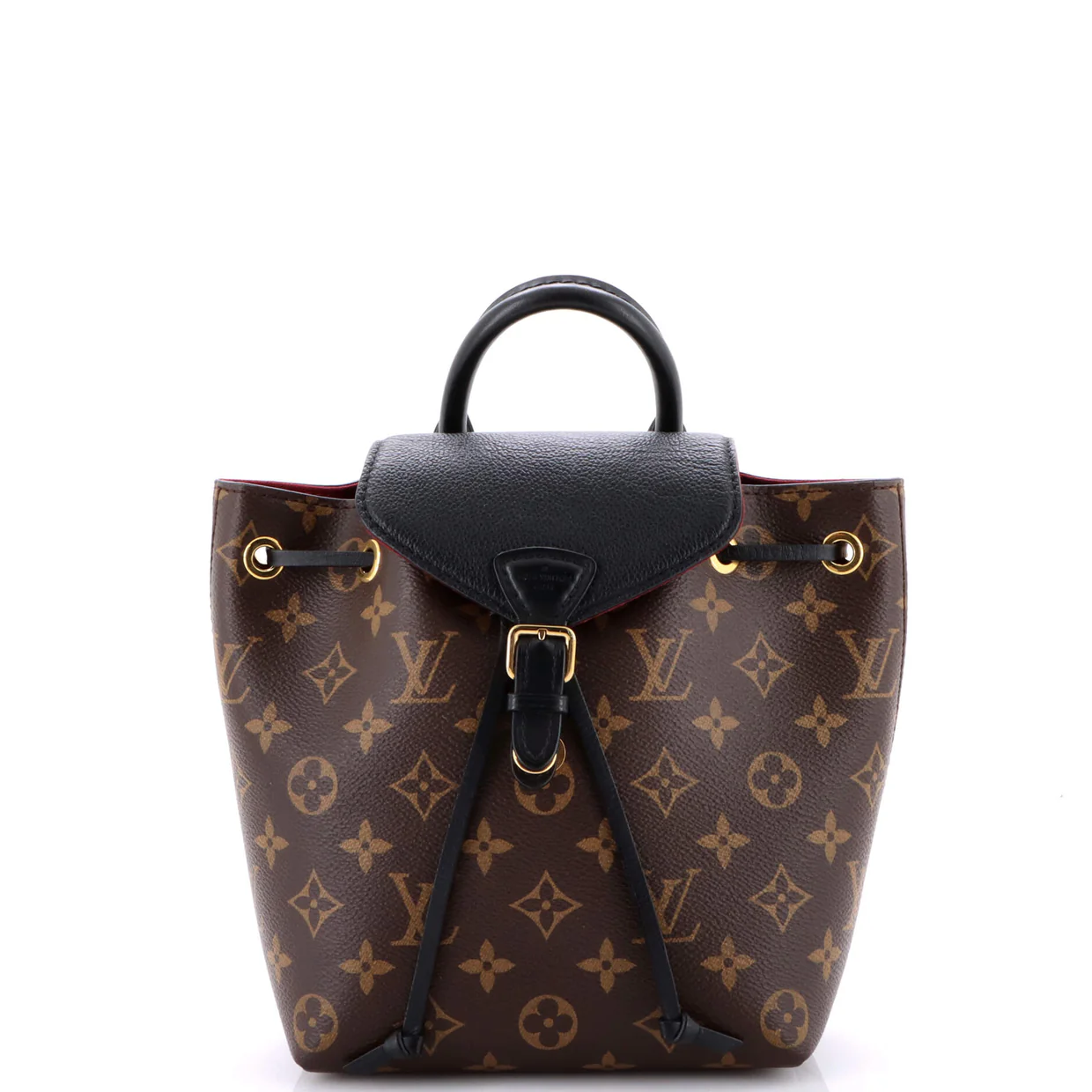 Montsouris NM Backpack Monogram Canvas with Leather BB - Deep Luxury