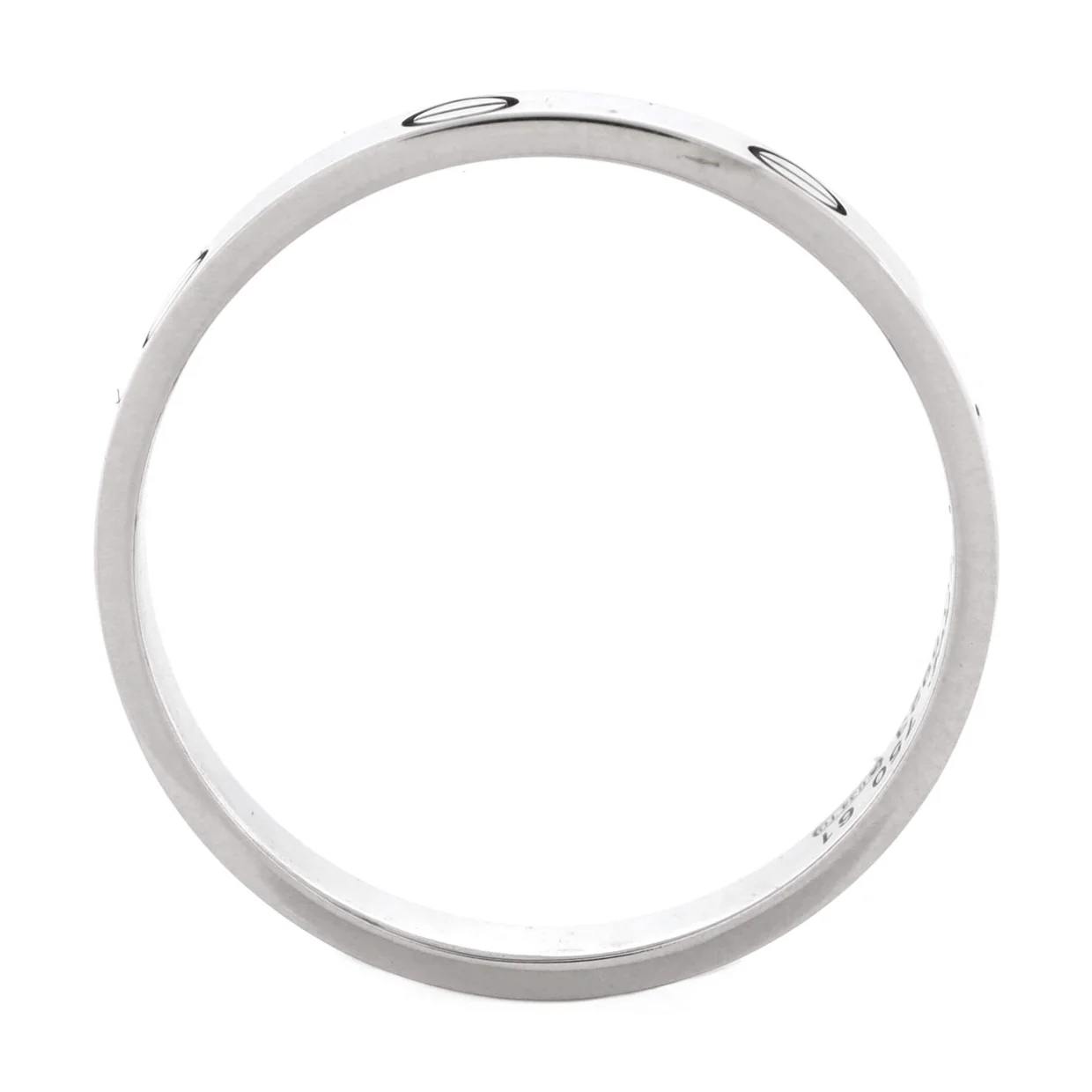 Love Wedding Band Ring 18K White Gold - Deep Luxury